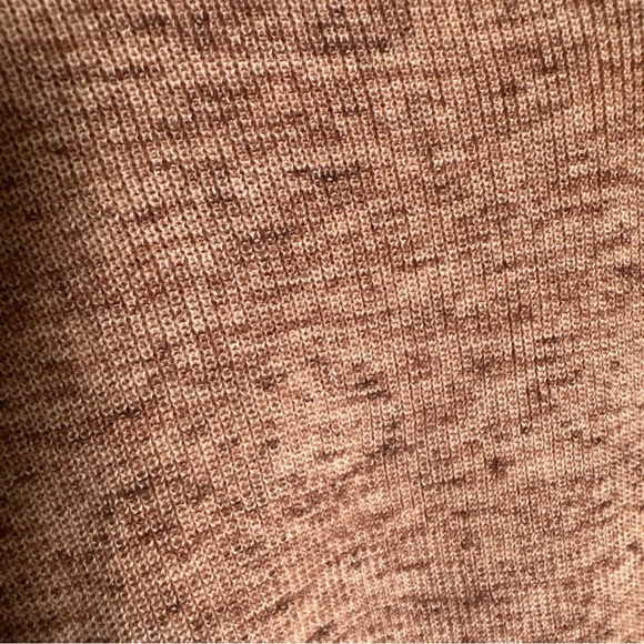 Eileen Fisher XS 100% Organic Cotton Vneck Sweater Top 3/4 Sleeve Marled Relaxed - Picture 7 of 11